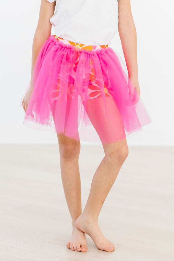retro-daisies-tutu-shorts Mila &  Rose - Sophia's Style-Retro Daisies Tutu Shorts-6-12M--1